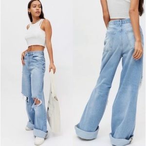 Urban Outfitters | BDG Skater Extra Baggy Stretch High Rise Flare Jeans 28 Waist
